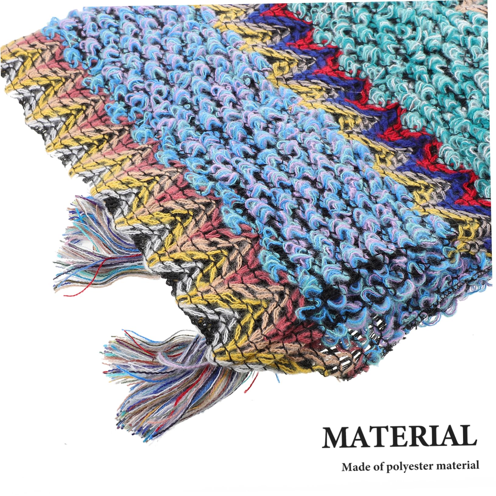 Balacoo Poncho Suéter con Borlas y Cálida para Mujer para y Sesiones Fotográficas Casual y Chic Color Azul