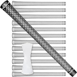 KNLY 360 Golf Grips Set of 13- Soft Rubber Golf Club Grips，Anti-Slip & High Traction， 13 Grips with 15 Tapes and 13 Grips with Full Regripping Kit for Choice.