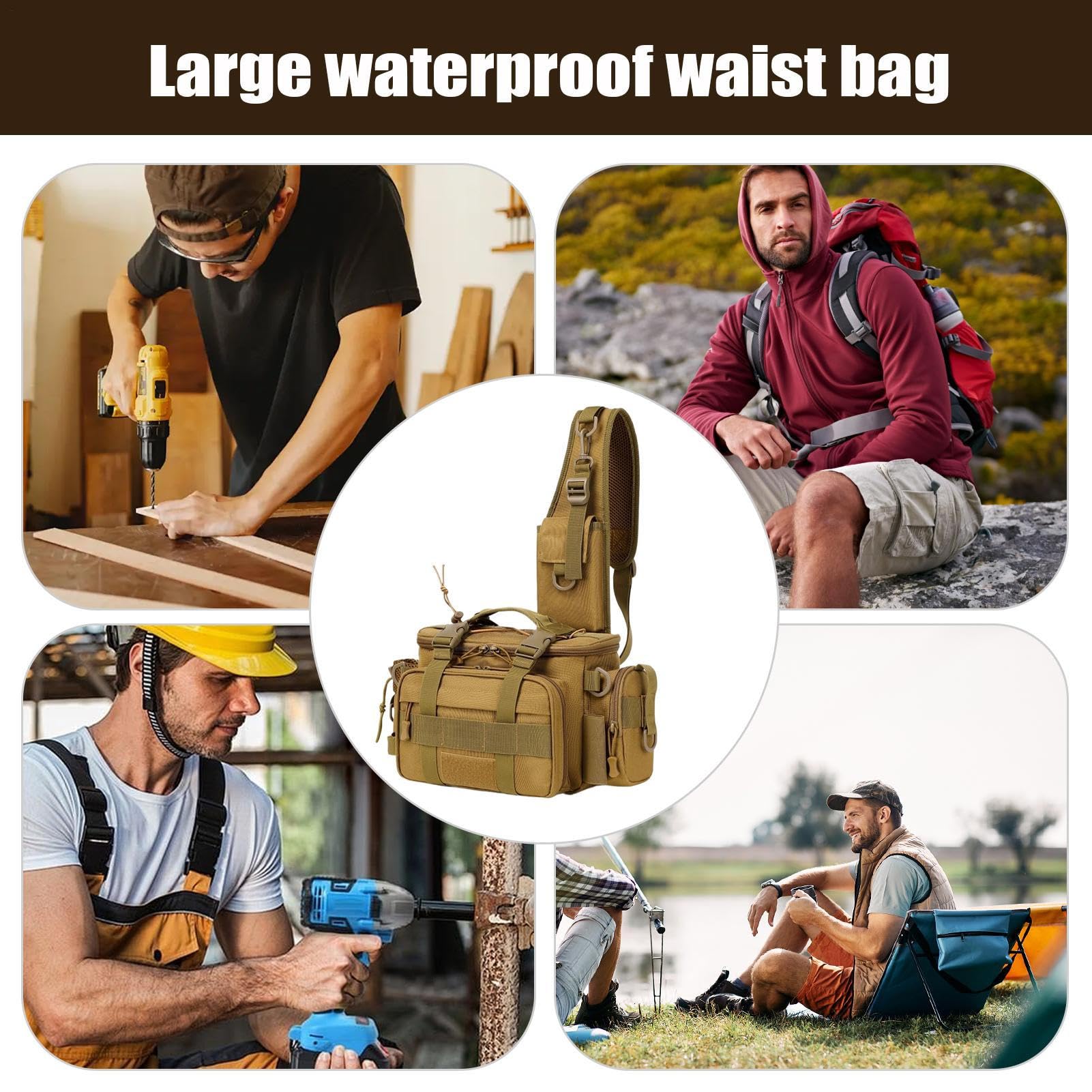 Borsa Degli Attrezzi Da Pesca Custodia Multiuso Resistente All'Usura Per | Grande Per La Pesca In Mare Custodia Resistente Porta Attrezzatura Outdoor Sopravvivenza Caccia