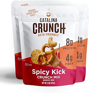 Catalina Crunch Mix Spicy Kick Keto Snack Mix | Keto Friendly, Low Carb,...