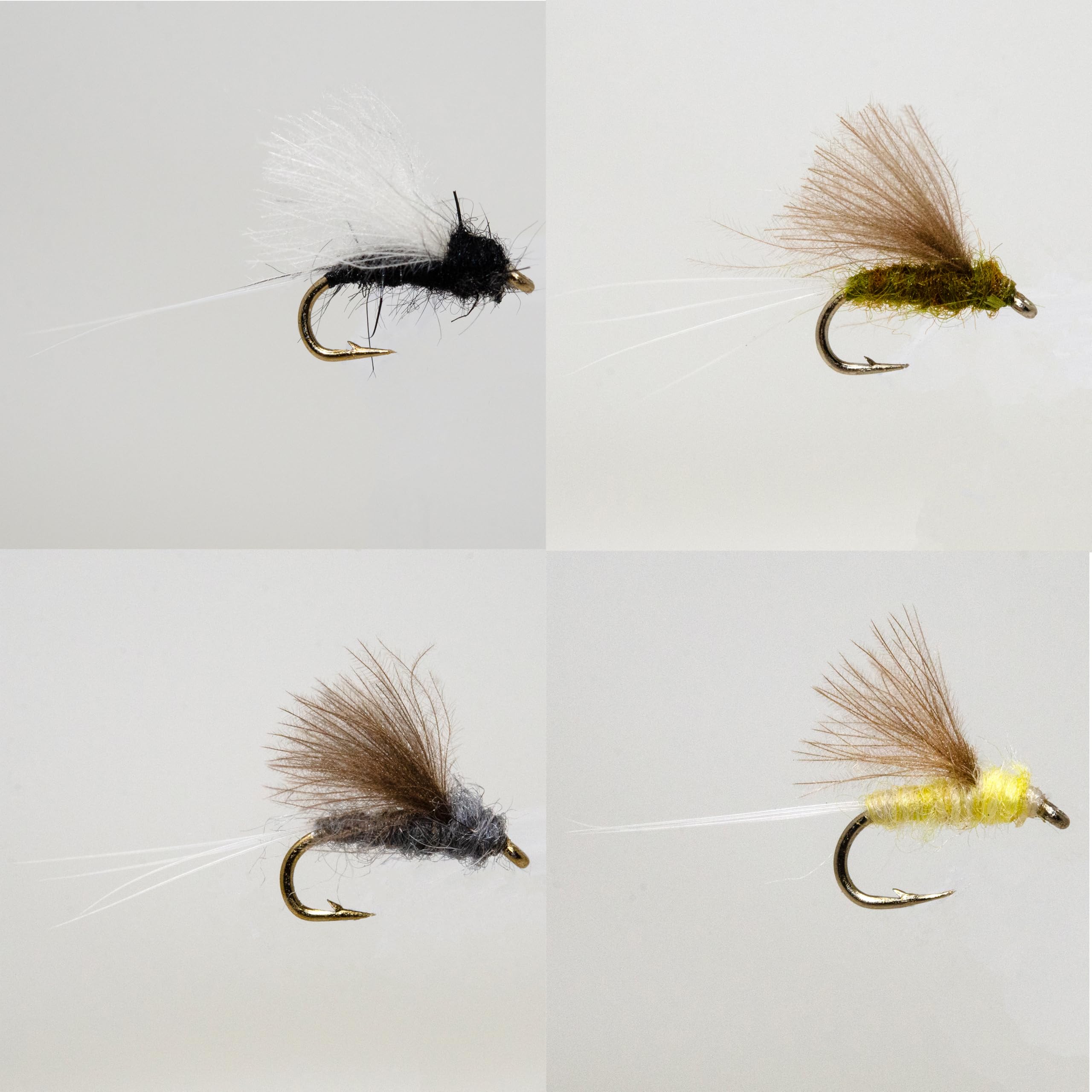 12 RS2 Mayfly Nymph and Emerger Midge/Caddis/Stoneflies Trout Flies Lure Assortment for Trout Fly Fishing Flies