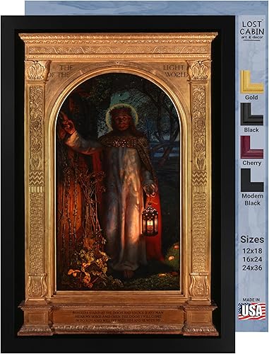 Cabina perdida la luz del mundo 1851 por William Holman Hunt  Impresión sin marco  Reproducción de pinturas de obras de arte finas  Póster enmarcado disponible en Yaxa Guatemala