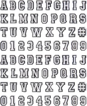 CUNUEN 74 Pcs Letter Number Charms for Clogs Shoe Decoration