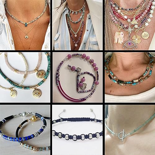 Miniatura 7 de 150 cuentas espaciadoras de jade iceberg natural, sueltas, semipreciosas, planas, redondas, cuentas de piedra de disco Heishi para cuentas de