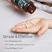 Vista 6 de 5 HTP 200mg - con vitamina B6 100 mg, Gotu Kola - Suplemento de bienestar para mujeres, hombres - 2X potencia de 5HTP 100mg, 4X de 5-HTP 50mg