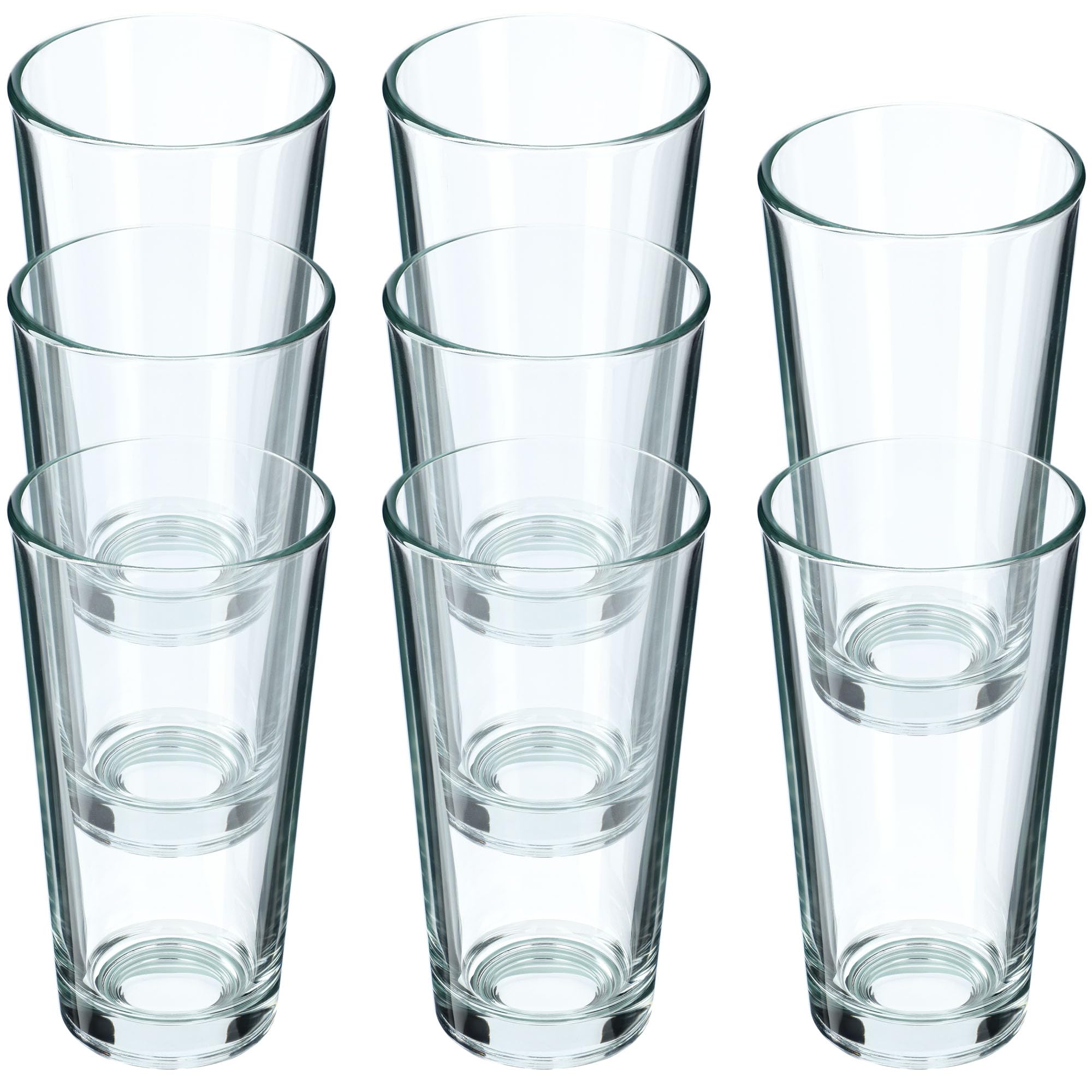 Bicchieri Long Drink KADAX - Set 4 Pezzi Vetro Di Calcio Per Cocktail, Caff&egrave; E Acqua, Lavabili In Lavastoviglie