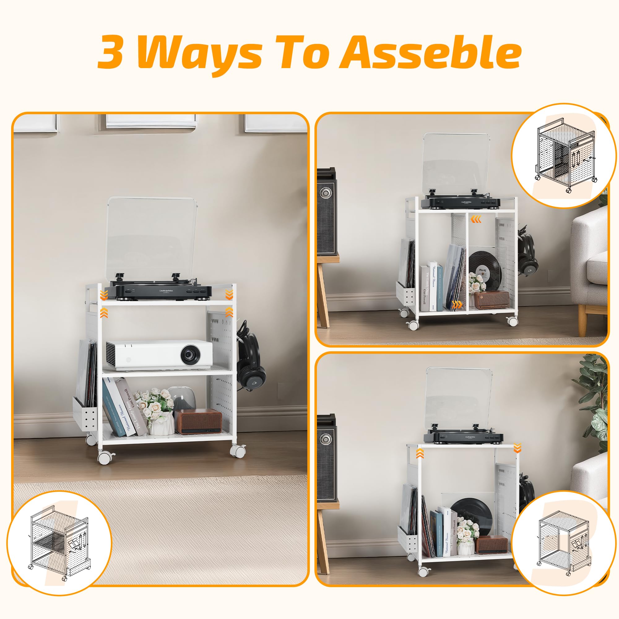 PLKOW Scaffale per videogiochi, organizer per console, controller, cuffie, PS5, PS4, Xbox Switch, Nintendo Accessori, supporto per console PS5, perfetto regalo per le vacanze, bianco