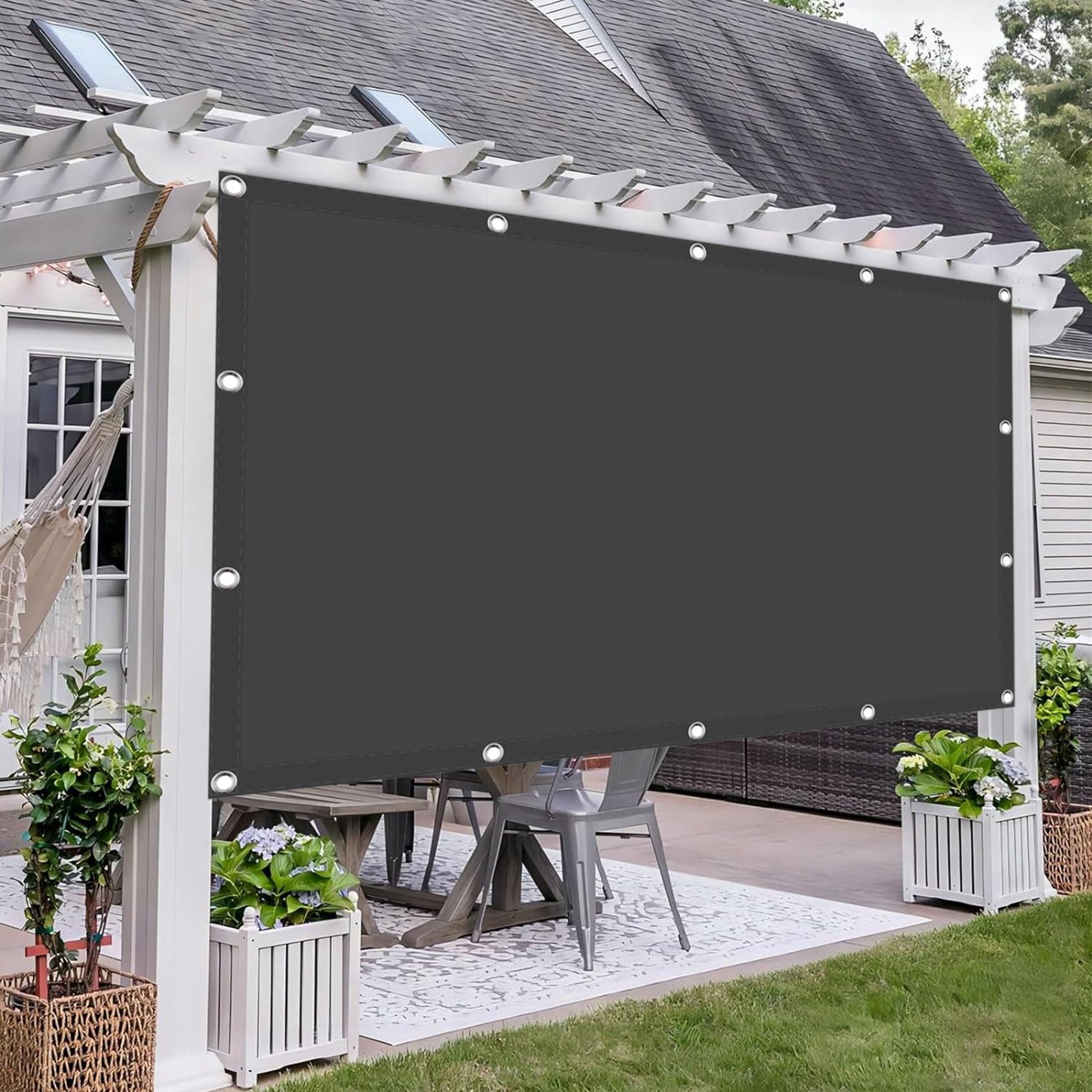 Zqxfz Toldo Vela De Sombra Rectangular 3x4 M, Sprotección Solar Rayos