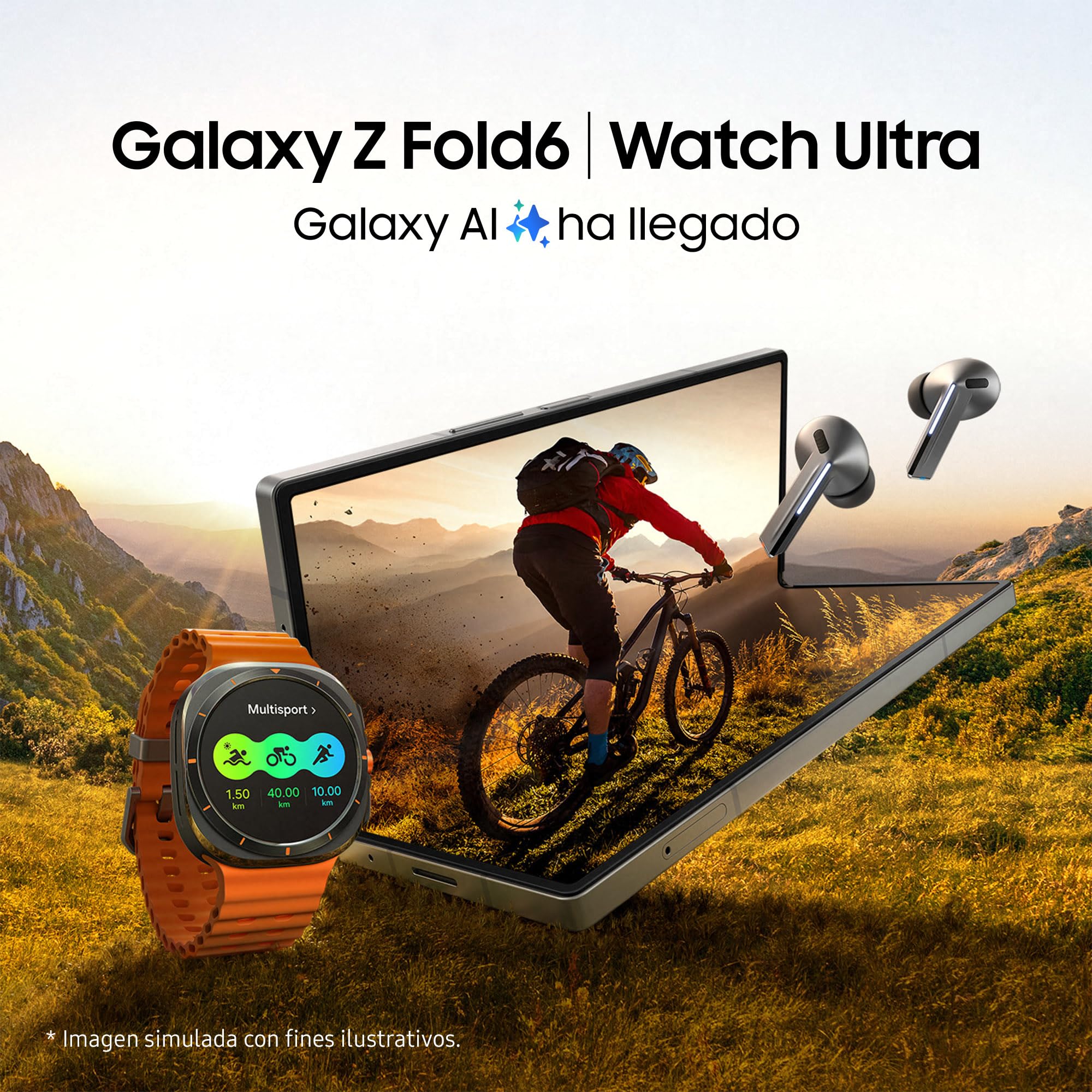 Samsung Galaxy Watch Ultra LTE 47mm + Cargador - Smartwatch, Control de Salud, Seguimiento Deportivo, naranja (Versión Española)