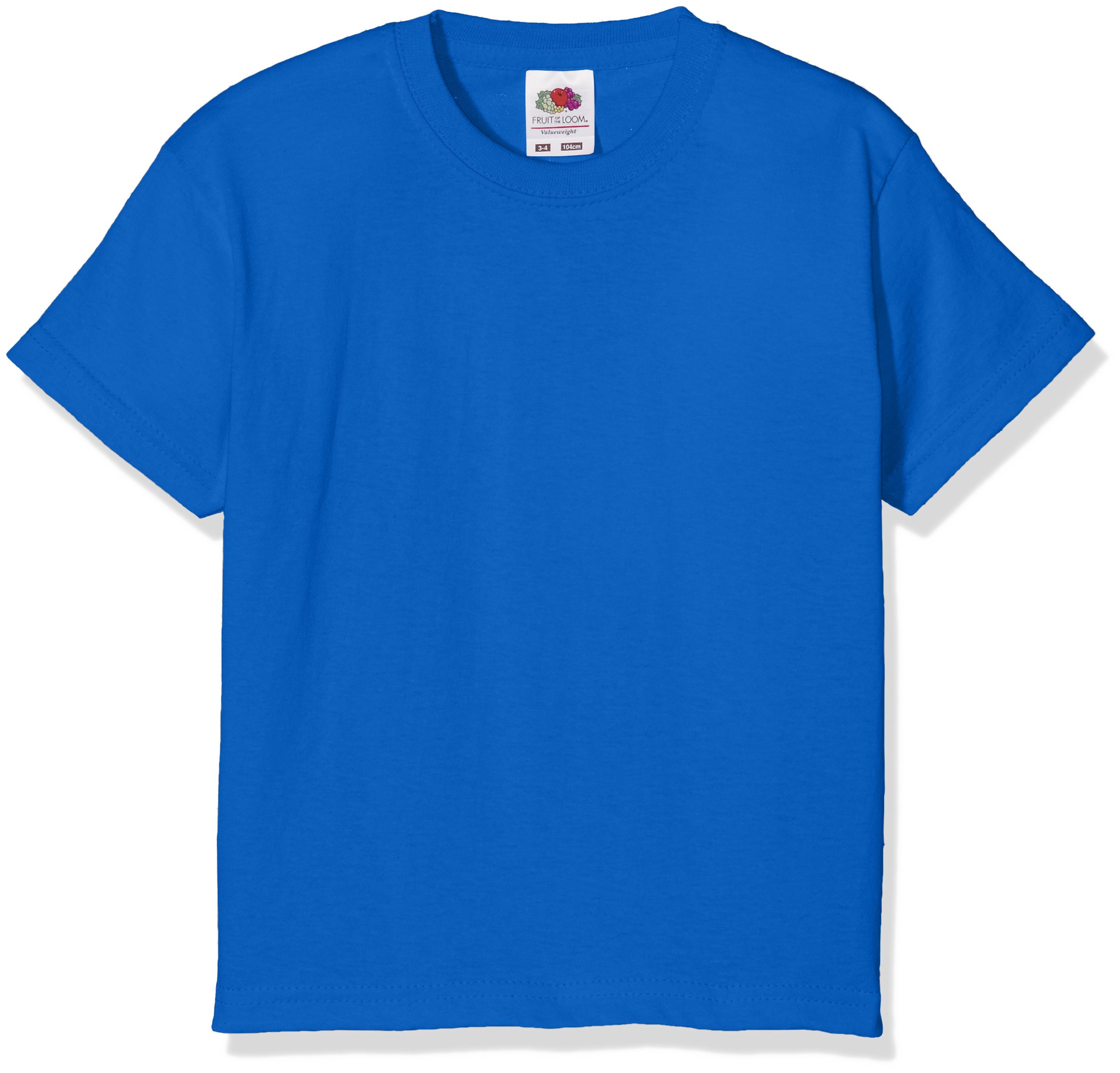 Fruit of the Loom Camiseta básica de Manga Corta para niño/niña Unisex - 100% Algodon de Primera Calidad