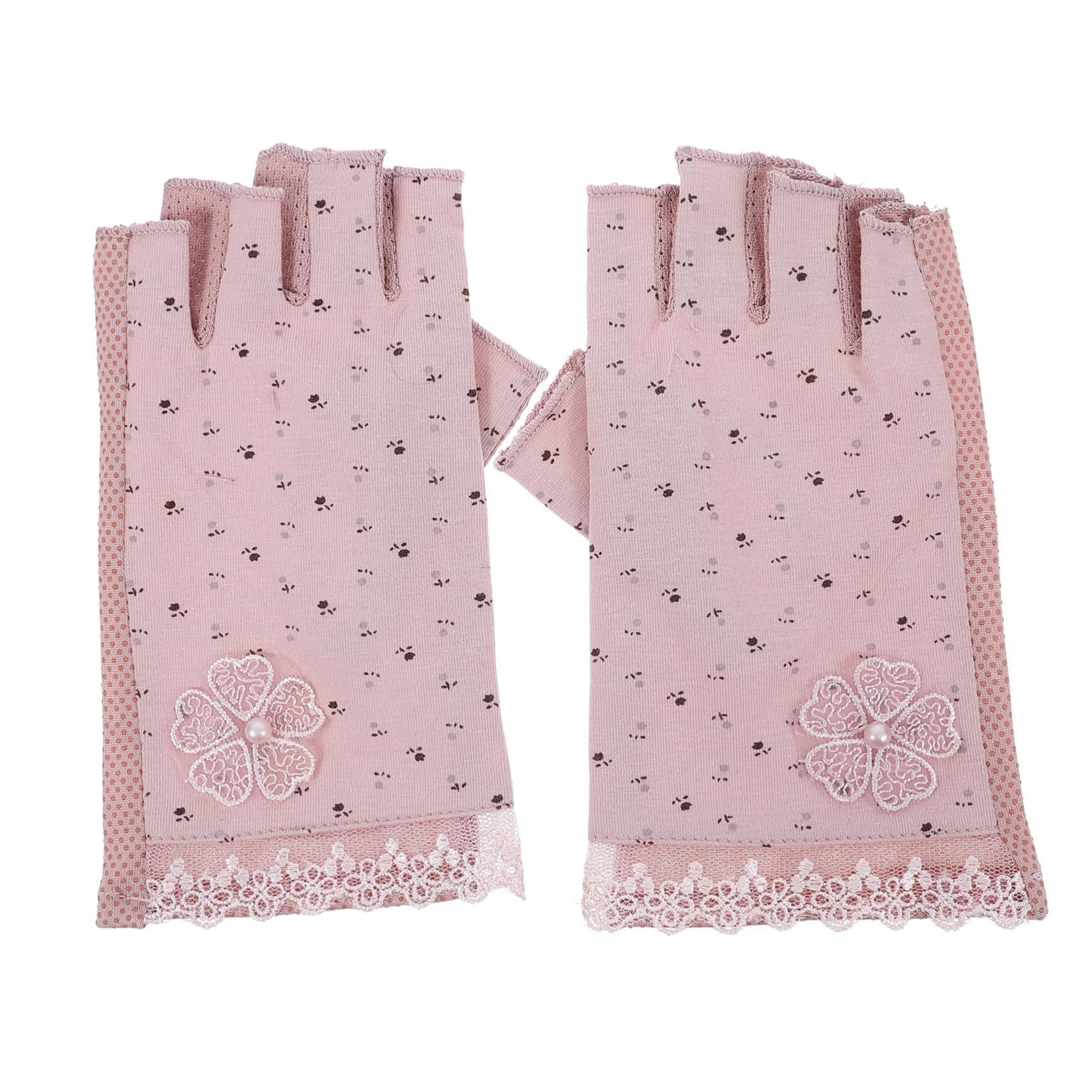 TOVINANNA Fingerless Gloves Women Sunblock Gloves for Sports Outdoor Driving for Gel Nail Lamp