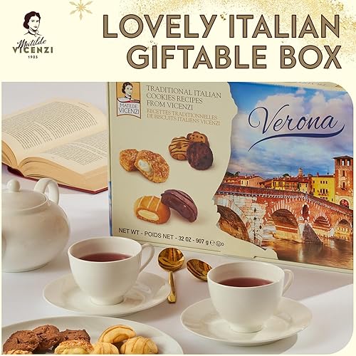 Miniatura 17 de Matilde Vicenzi Verona - Surtido de pasteles y galletas italianas, regalos gourmet para Acción de Gracias y Navidad, galletas surtidas en lata