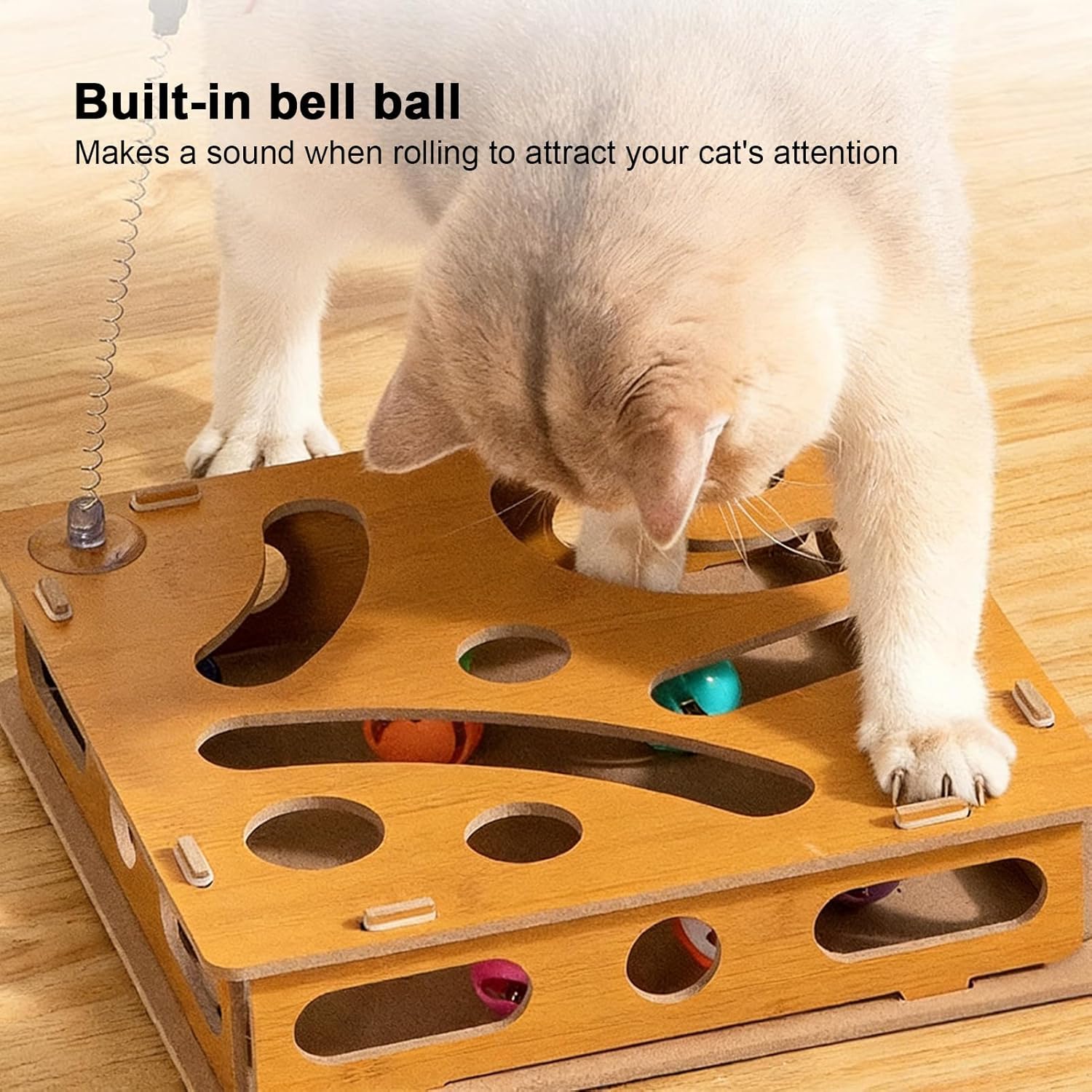 Cat Nail File Enrichment Box | Kitten Nail File Clipper Toy - Kitten Clippers Puzzle Scratcher Box,for Indoor Outdoor Exercise Training Daily Boredom Relief Entertainment Home Enrichment