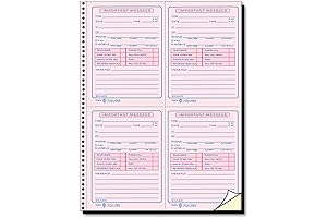 TOPS Phone Message Book: Capture and Record Essential Messages Effectively