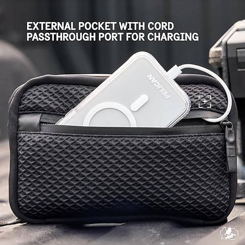 Miniatura 4 de Pelican Estuche organizador electrónico de viaje, bolsa de almacenamiento portátil con múltiples bolsillos de malla de almacenamiento para cables,