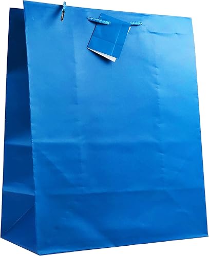 allgala Paquete de 12 bolsas de regalo de papel de color sólido de alta calidad (13 pulgadas LG-Royal Blue-GP50272)
