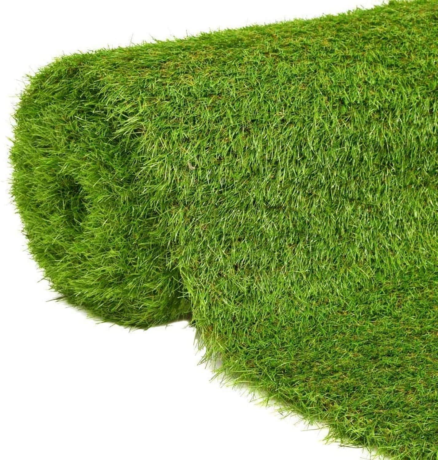 Césped Artificial 2x5m Premium altura 30 mm TORONTO, 18.900 Puntadas, 6.700Dtex, para Exterior e Interior, Piscinas, terrazas, cubiertas ajardinadas (Rollo 2x5m)