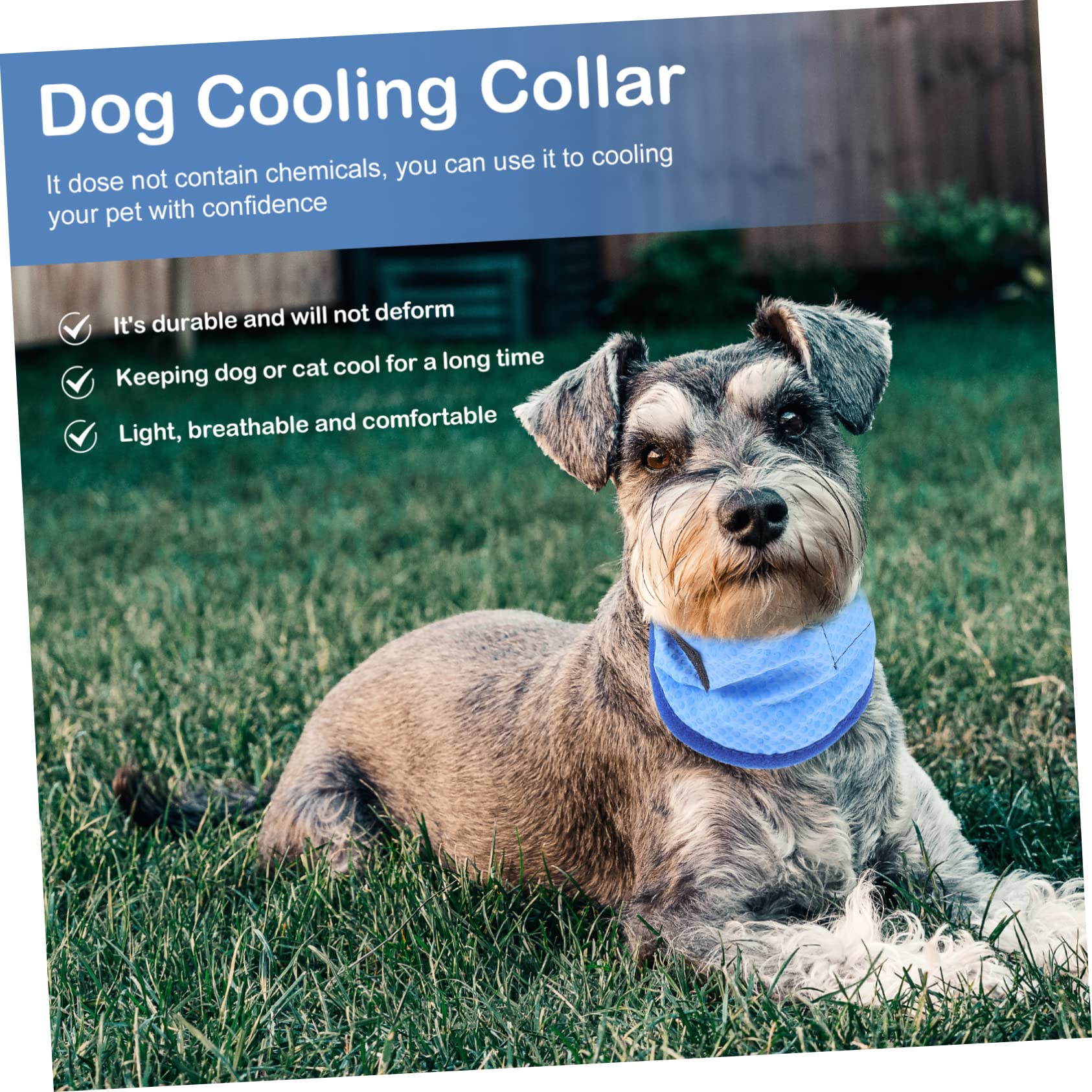 Kisangel 4stücke Kühlendes Hundehalsband Aus Atmungsaktivem Material Accessoire Für Sommerpartys Und Outdoor-aktivitäten Mit Innovativer Kältetechnologie Für Sofortige Abkühlung