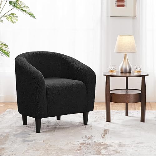 Miniatura 130 de Topeakmart Silla decorativa de terciopelo, cómoda y moderna silla de club de terciopelo con reposabrazos y patas resistentes para sala de Azul