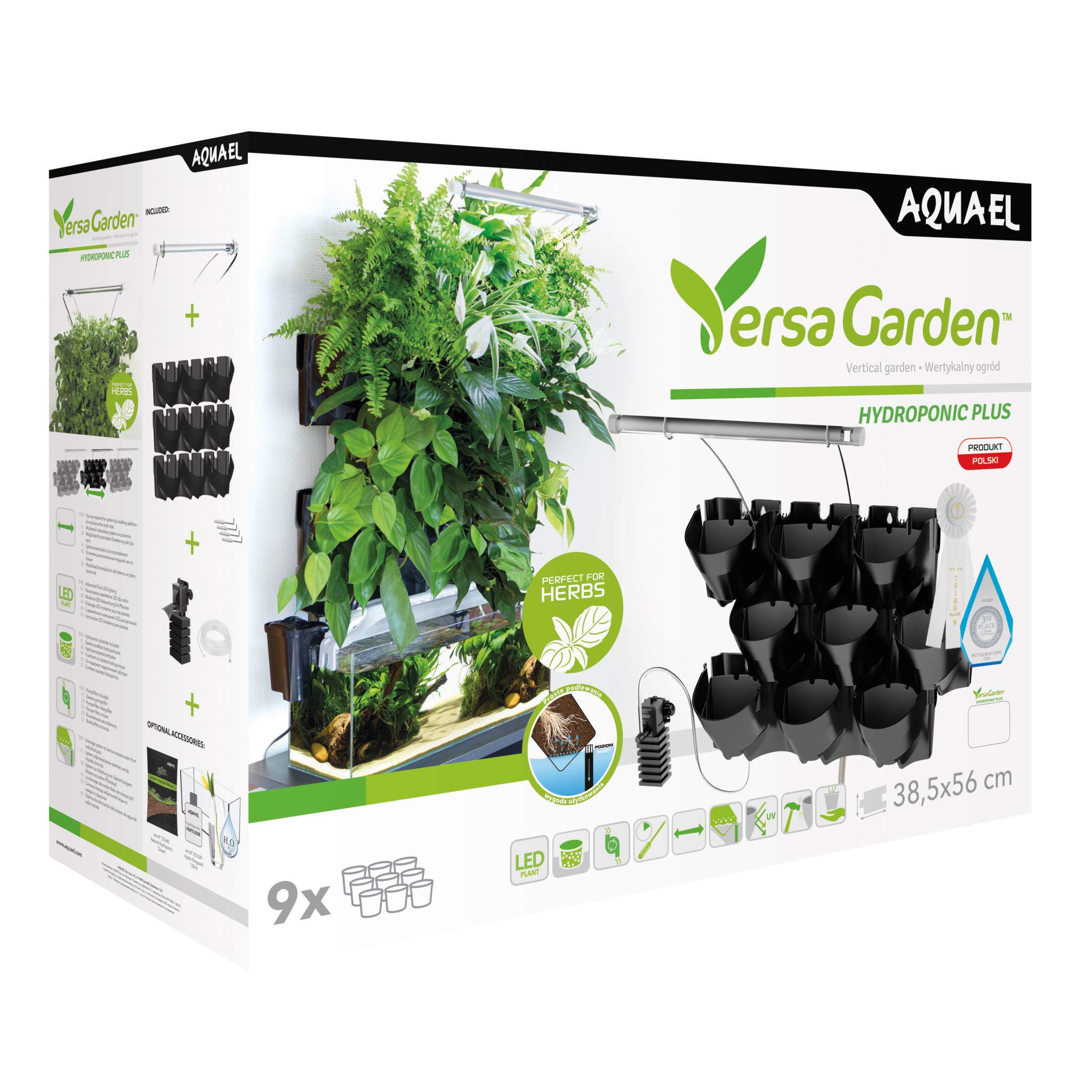 Aquael M161464 Moduł Ścienny Versa Garden Plus, 1000 g, 60x30x30 rechteckig