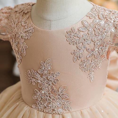 Miniatura 3 de NNJXD Baby Girl Princess Dress Bowknot Sequins Dresses