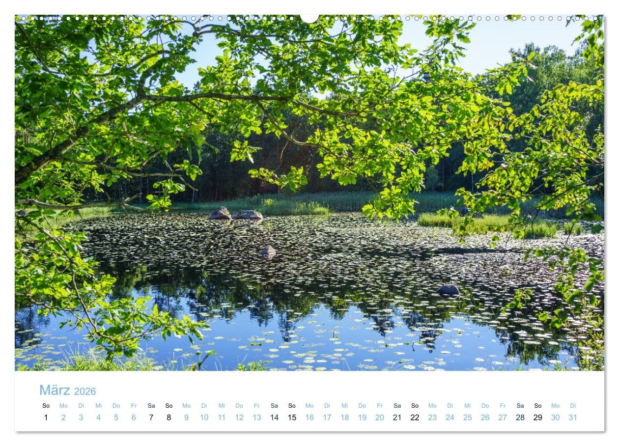 Schwedens Seen (hochwertiger Premium Wandkalender 2026 DIN A2 quer), Kunstdruck in Hochglanz: Traumhafte Plätze zum Baden und Verweilen an den Seen in Südschweden