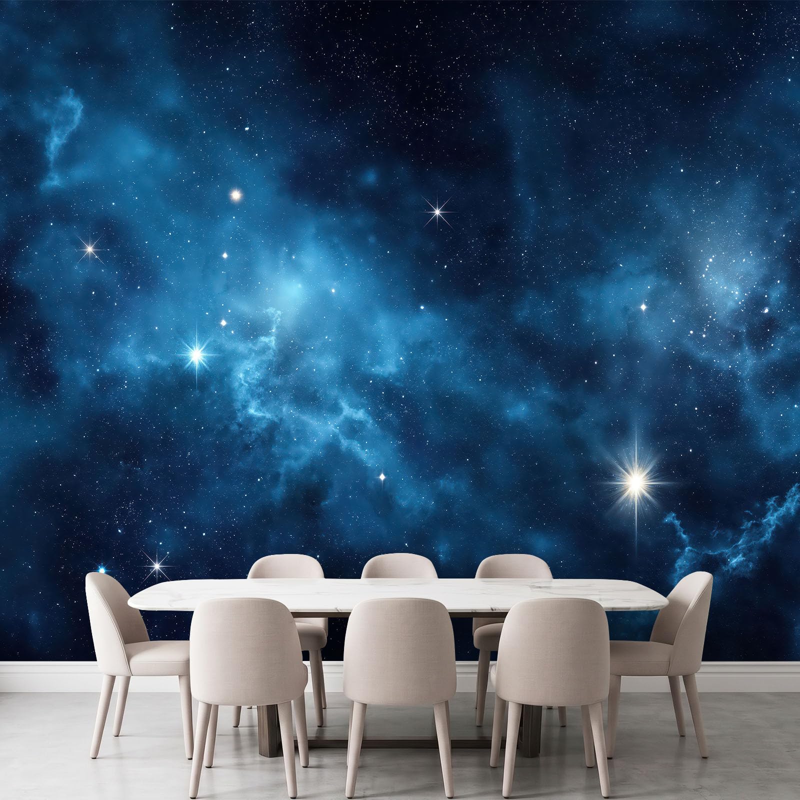 Carta da parati murale con nebulosa universo fantasy 450 x 280 cm