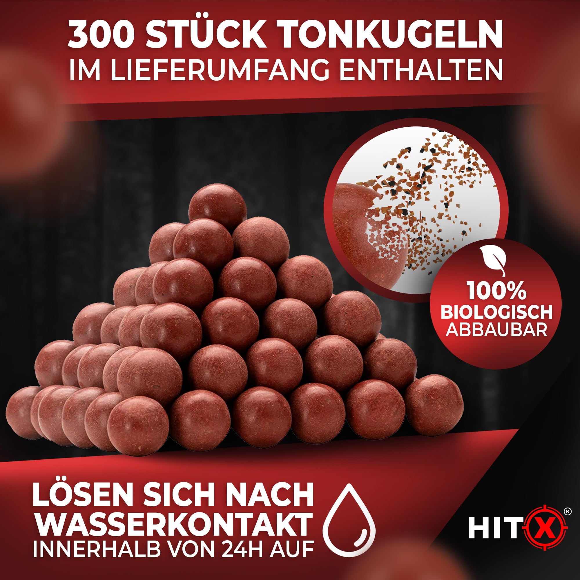 HITX® Zwille Steinschleuder Profi Set [Gamma] | Für Große Hände & Mit Einfacher Clip-Technik | Slingshot Schleuder mit Gummiband Extra Stark | Zwille in Bundle Sets mit Ersatzgummi + Tonkugeln