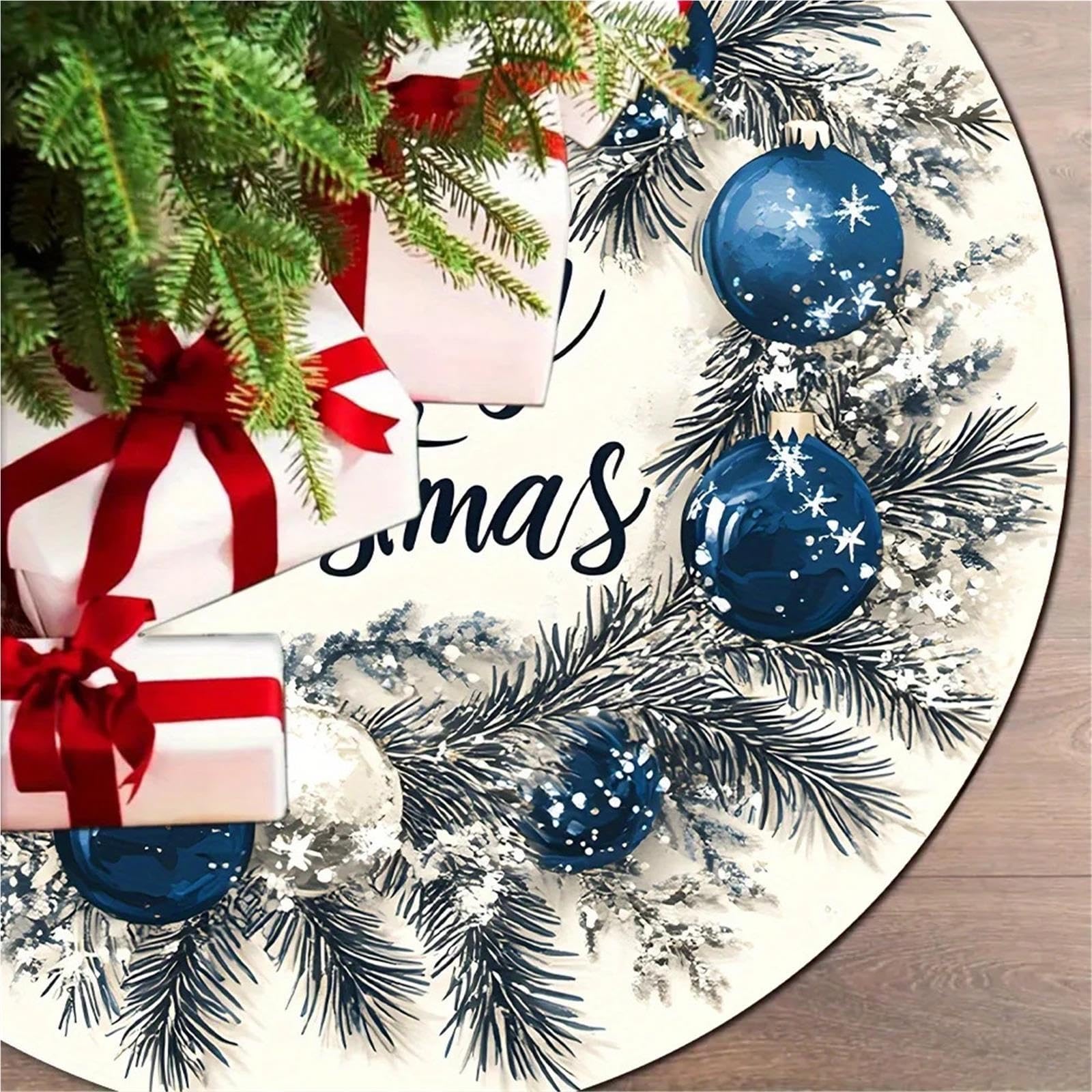 Copri Albero Gonna blu for albero di Natale