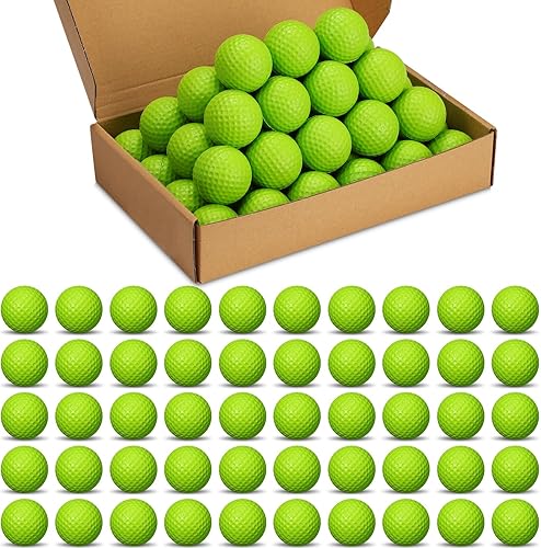 Yilloog Paquete de 120 pelotas de práctica de golf de espuma a granel, pelotas de golf de espuma para práctica de golf, sensación realista y pelotas