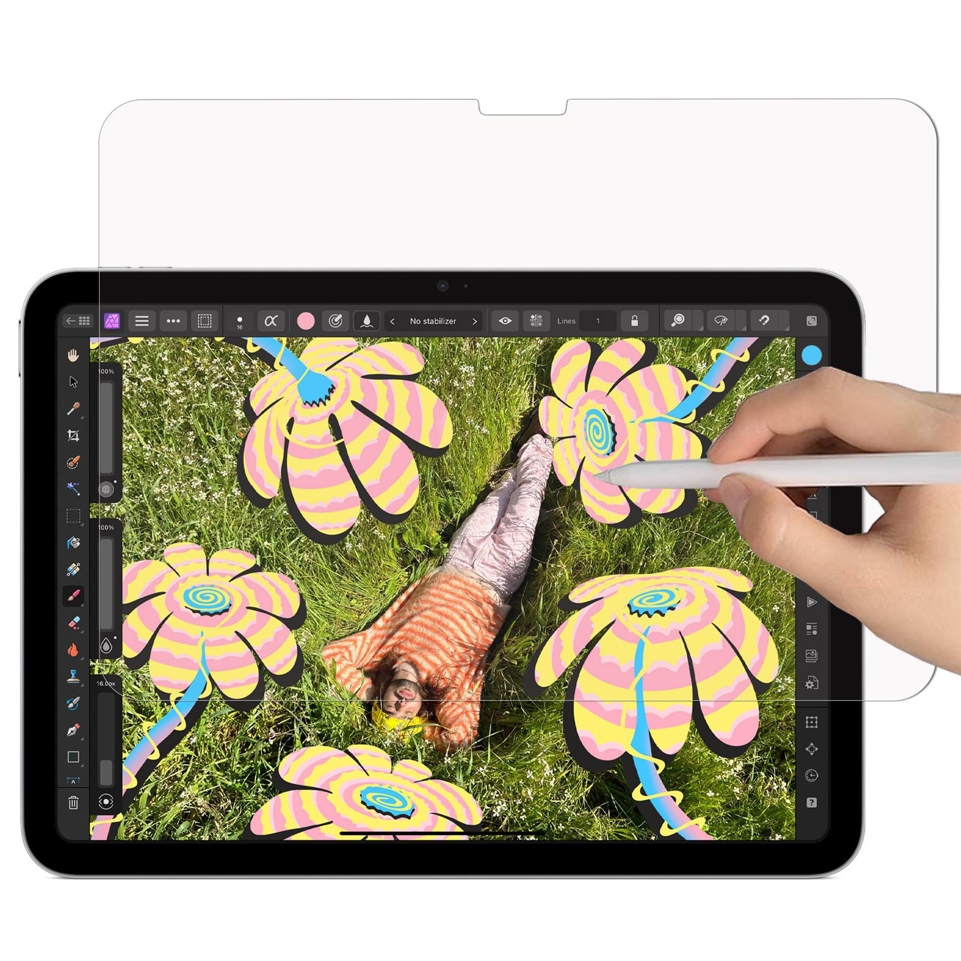 Pad Air6 11インチ2024用ペーパーライクフィルム紙のような描き心地 NIMASO iPad Air M3 第7世代 2025/iPad Air M2 第6世代 2024 11