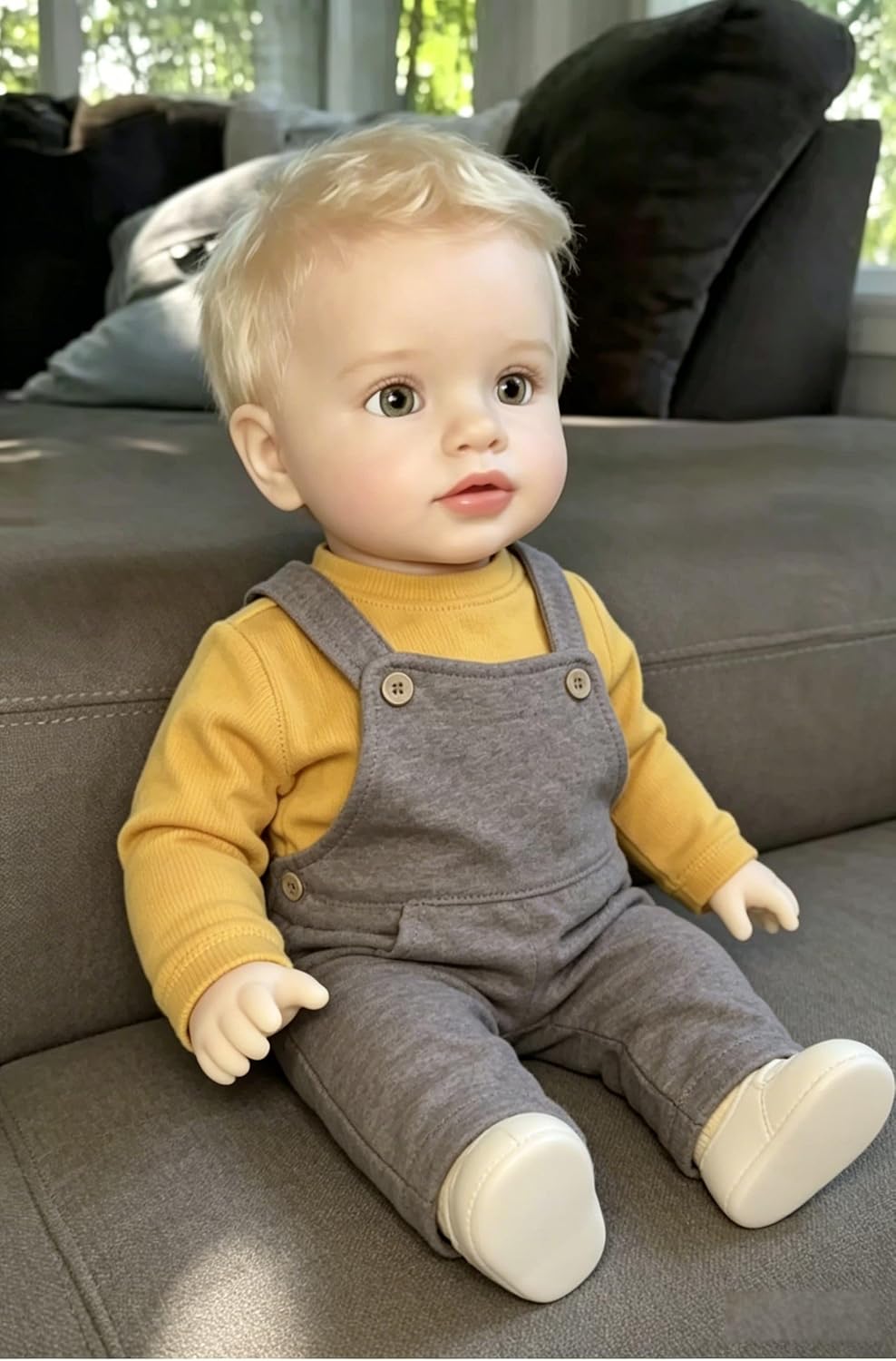 26 Inch Reborn Toddler Doll Boy Pippa Handmade Soft Vinyl Silicone Weighted Body Lifelike Realistic Standing Newborn Baby Doll Real Life Reborn Baby Toy for Kids & Collectors