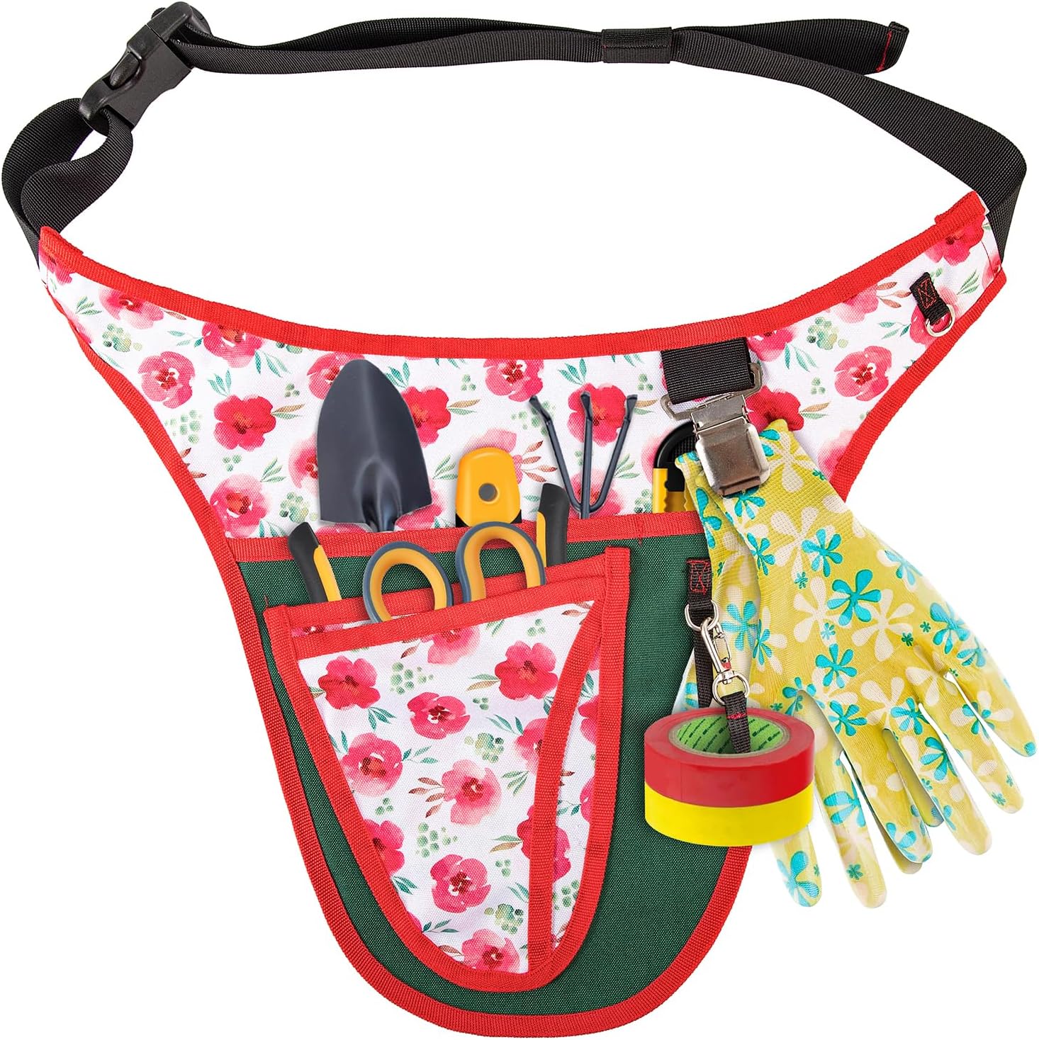 Garden Tool Belt for Women,Multi Pockets Garden Apron for Men,Gardening Tool Belt,Utility Belt Women,Tool Apron Organizer,Adjustable Belt