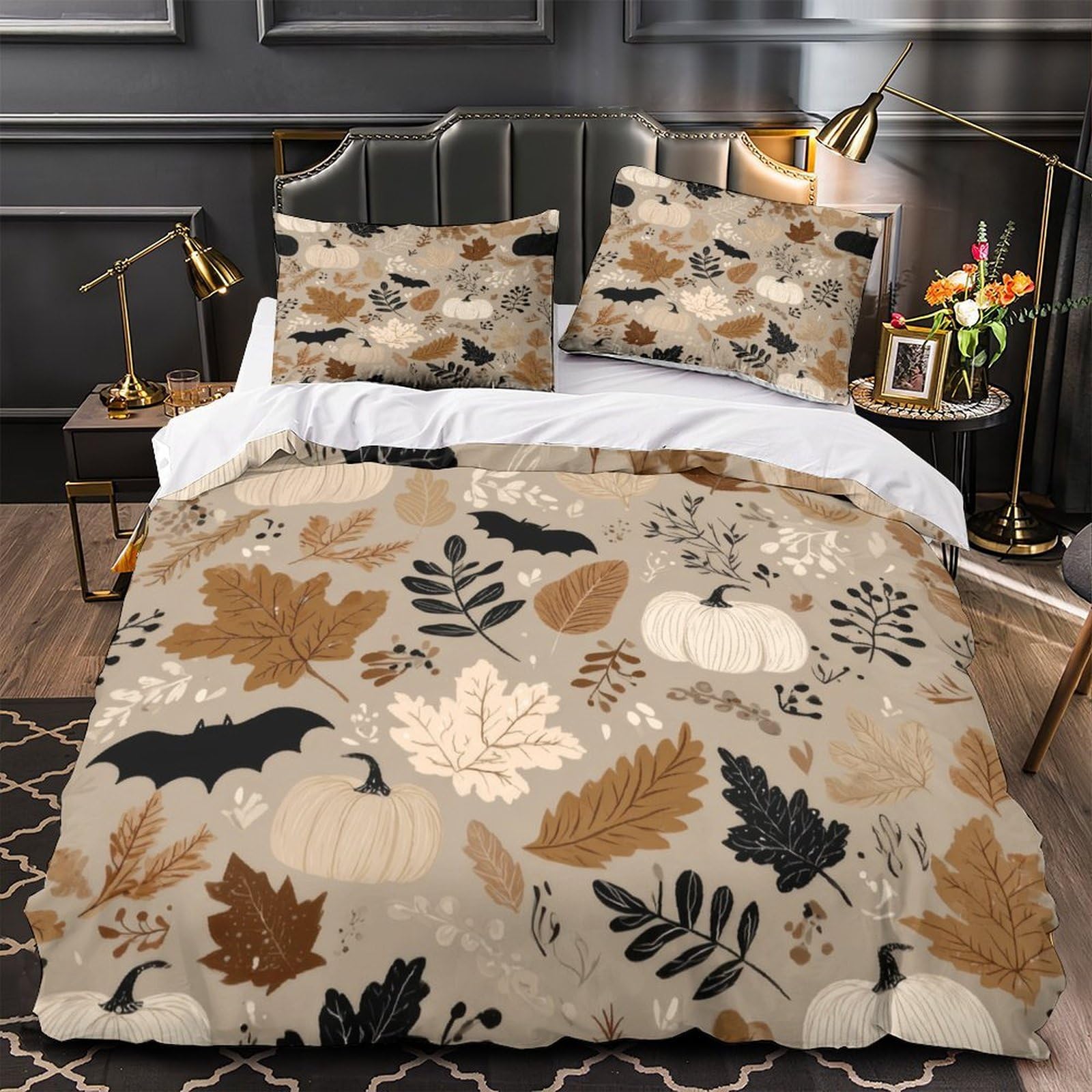 Housse de couette 135x200 anti-acarien avec fermeture éclair pour lit simple