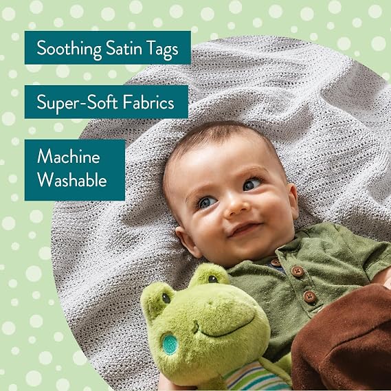 Taggies Teether Baby Rattle, 6, Harmony Bunny