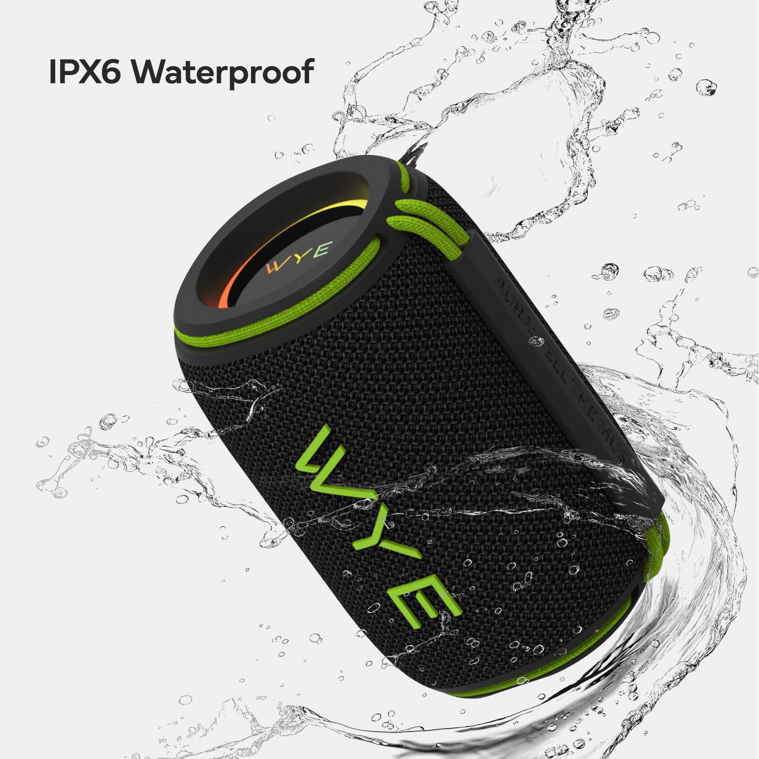 WYE Altoparlante Bluetooth ad alta fedeltà da 5 W con bassi profondi e ricarica USB-C, altoparlante wireless portatile con suono stereo compatto per casa, viaggi, ascolto all'aperto e uso quotidiano