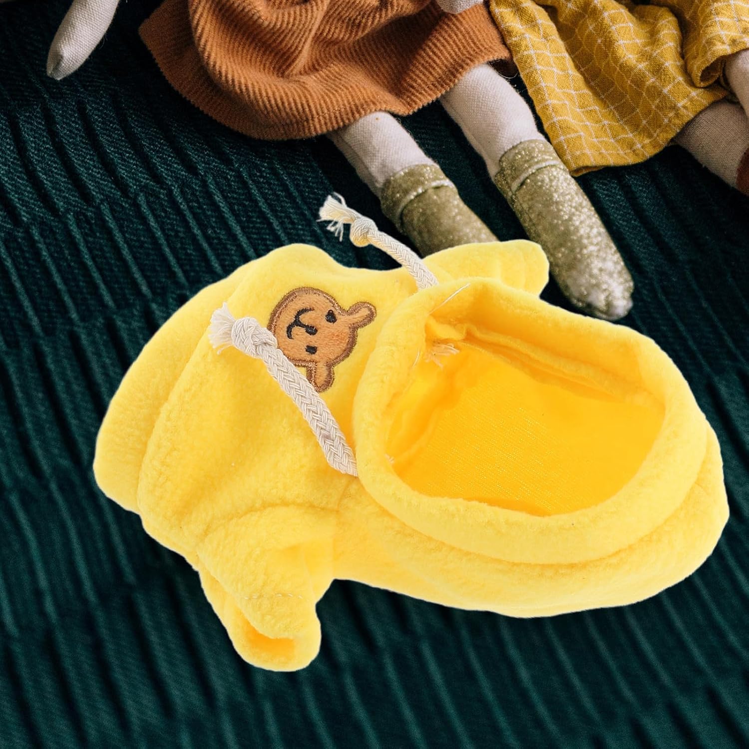 IMIKEYA 2pcs Plush Bear Clothes Mini Bear Doll Clothes Stuffed Hoodies for 8 Inch Plush Toys Dress Up Accessories