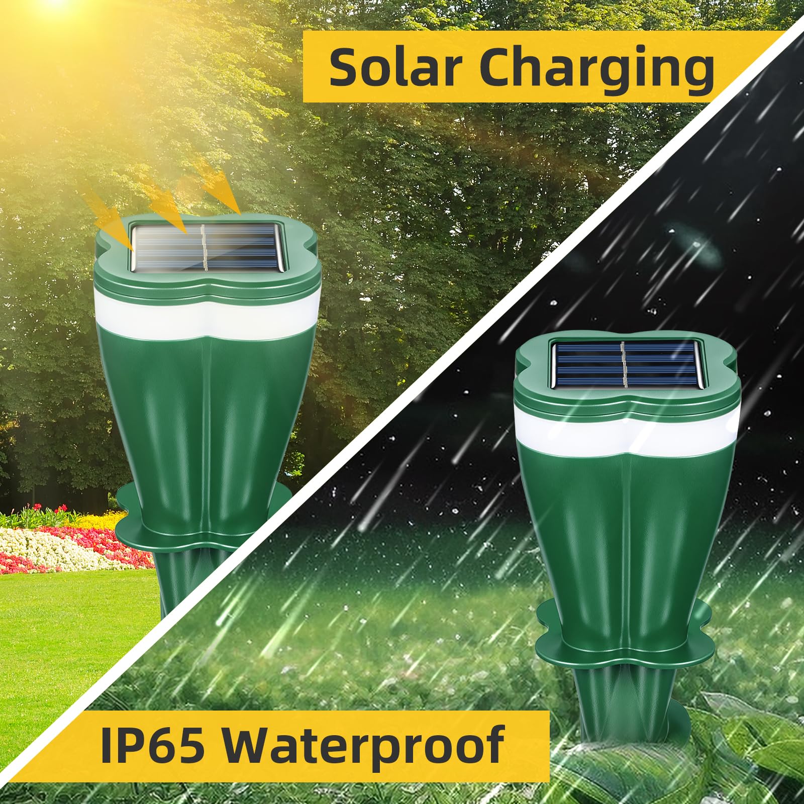 2026 Solar Mole Repeller Maulwurf Vertreiber,4 Stück Maulwurfvertreiber Wühlmaus Vertreiben,Wetterfest, Solar Maulwurfschreck Ultraschall Tiervertreiber für Garten, Hof, Bauernhof,Tierfreundlich