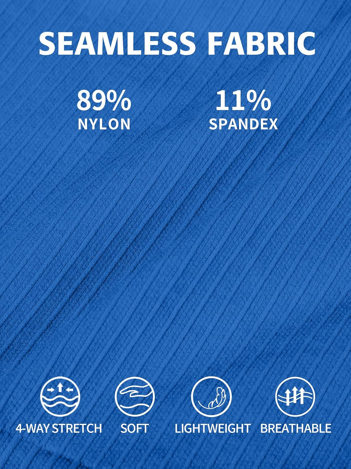 ATTRACO Workout Tank Tops for Women with Built in Bra Ribbed Seamless Yoga Tanks Tight Fit - Image 8