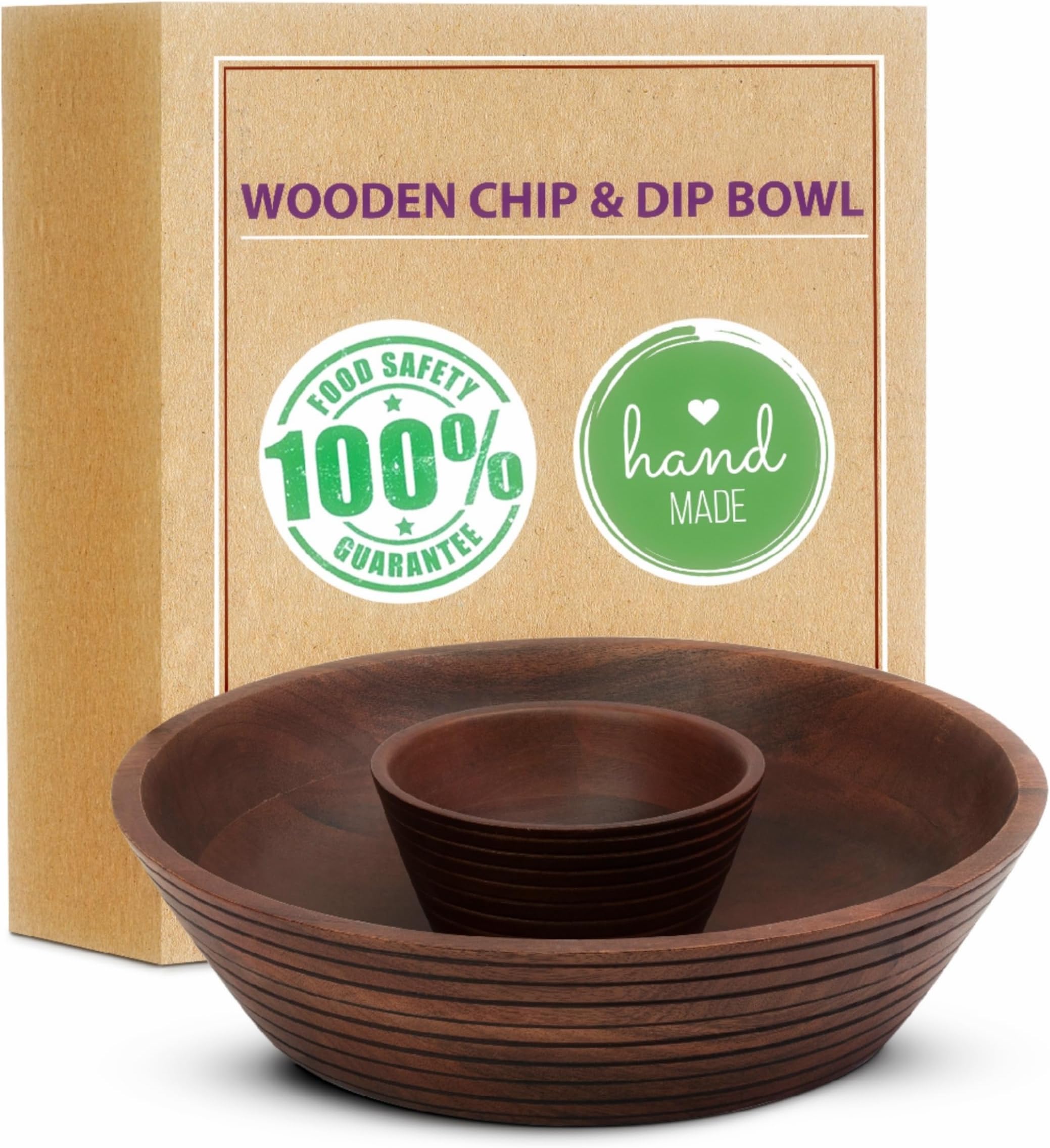 Chip And Dip Serving Tray -10in Dipping Sauce And Chip All