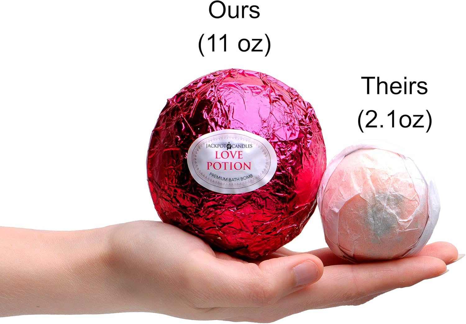 Mermaid Love Potion Bath Bombs Gift Set of 2 with Size 7 Ring Surprise Inside Each Made in USA - Image 7