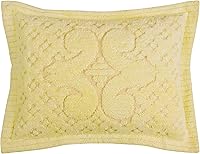 Vista 29 de Better Trends Colección Ashton - Colchas de chenilla con mechones, tamaño individual, color negro, 100% algodón, diseño de medallón de chenilla