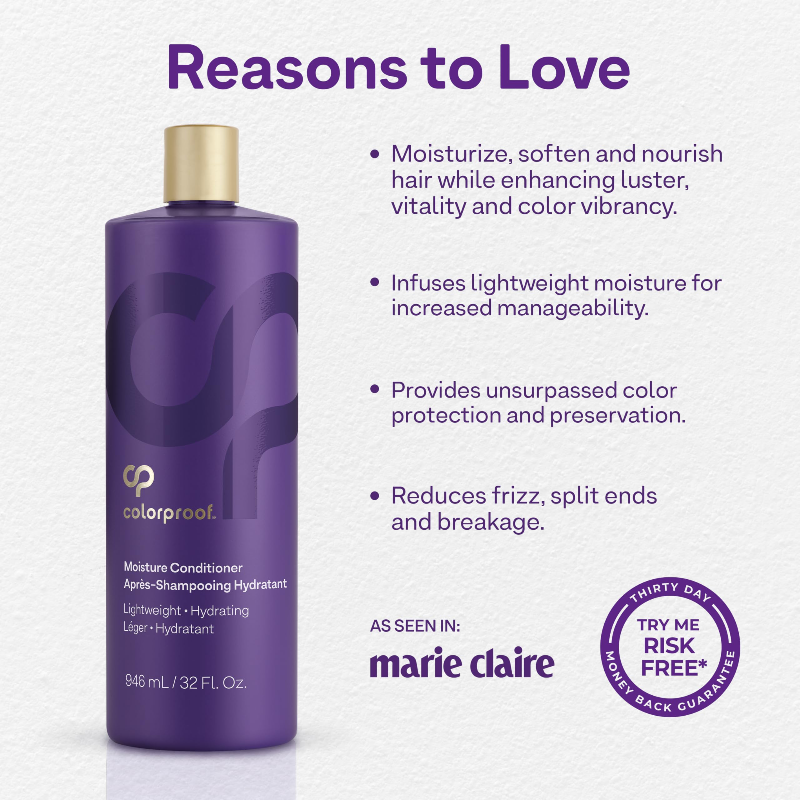 Colorproof Conditioner Colorproof Moisture Hair Conditioner 32FL. Oz. Nourishing and ...