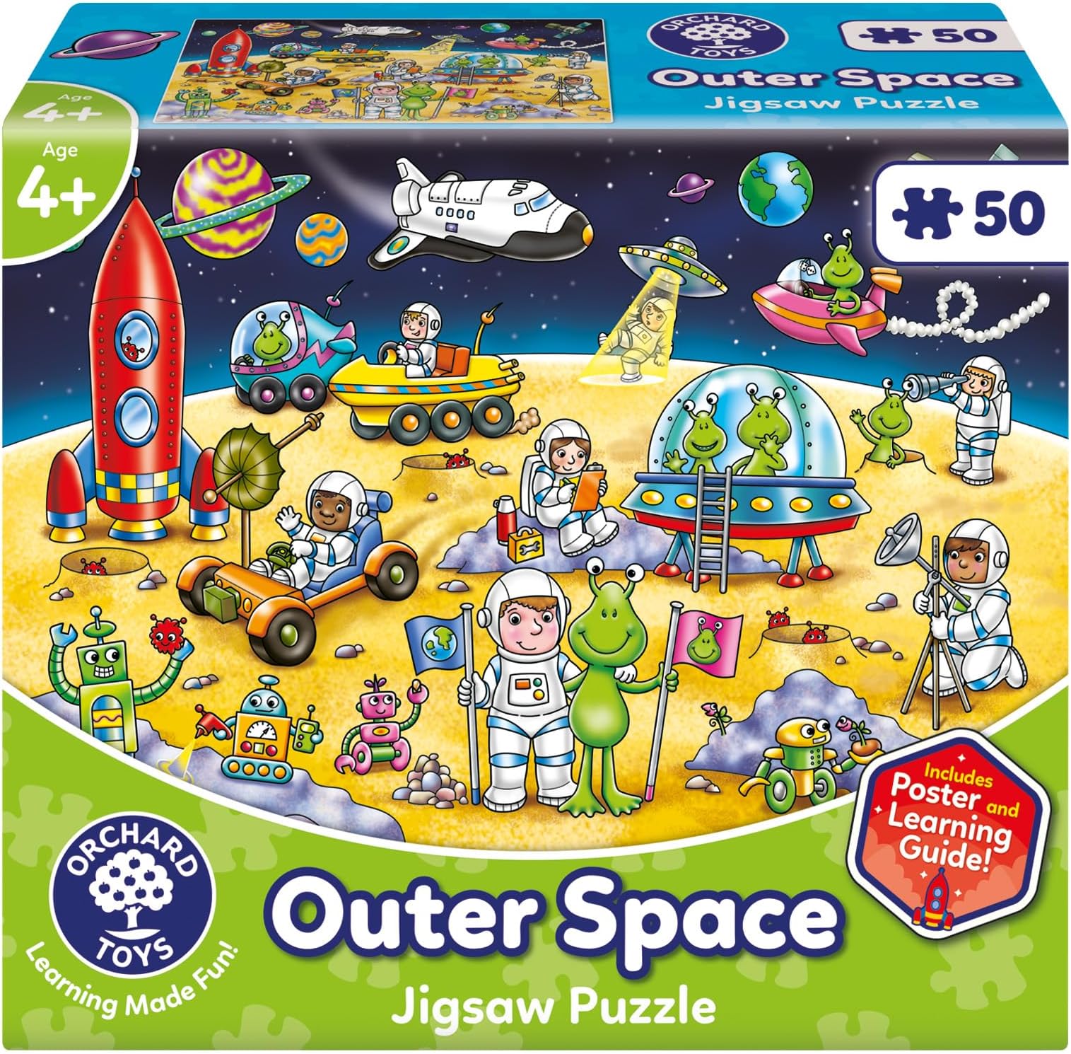 ORCHARD TOYS Outer Space Jigsaw Floor Puzzle for Kids Age 4+, 50 Pieces