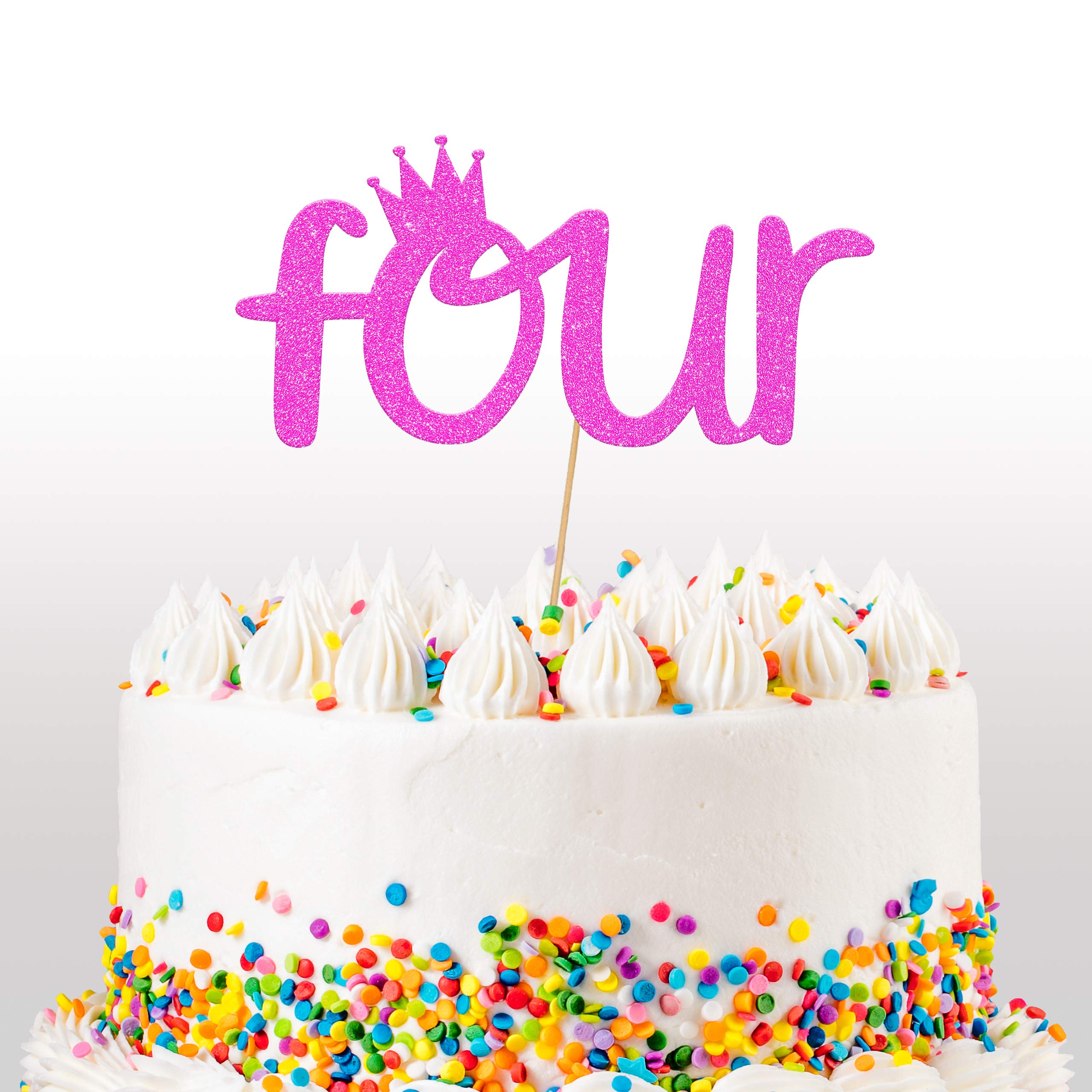 Cakeshop - Decorazione per torta per 1° compleanno, con glitter, per 1