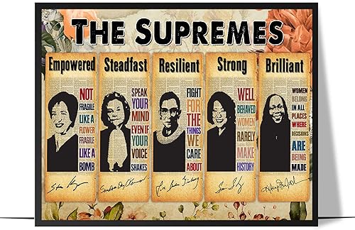 Miniatura 17 de LOLUIS Arte de Pared Inspirador, SIN MARCO 16x24 pulgadas Obra de Arte de Citas de Mujeres Empoderadas Dibujada a Mano, Decoración Motivacional