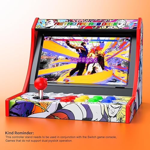 Miniatura 6 de Mini Arcade Cabinet for Nintendo Switch 1 & Switch OLED,Retro Arcade Machines for Home and Arcade Gaming Cabinet Stand Compatible with Street
