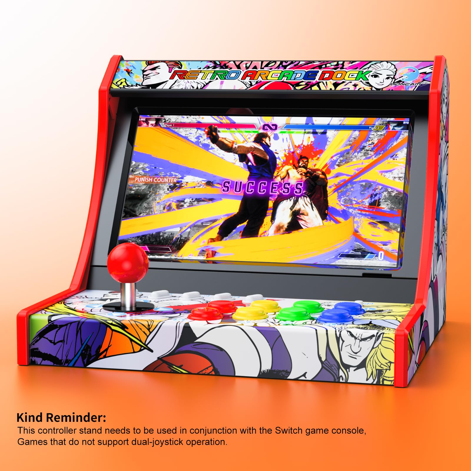 Mini armario de arcade para interruptor, interruptor OLED, máquinas retro para el hogar y juegos de arcade compatible con Street Fighter