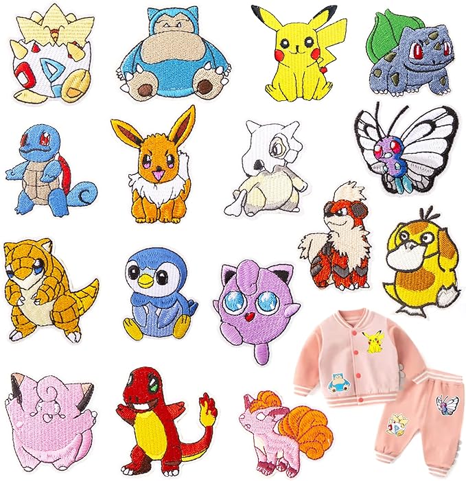 16 Toppe Termoadesive Per Vestiti - Patch Ricamate Per Riparare Jeans, Magliette, Borse - Foto 5