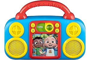 eKids Cocomelon Toy Music Player: Educational Nursery Rhyme Machine for Boys and Girls